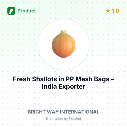 Fresh Shallots (Red Onion) in PP Mesh Bags – summary card, no photo uploaded yet
