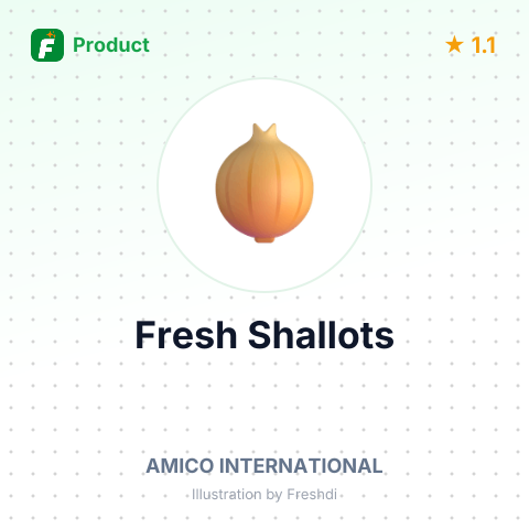Fresh Shallots – summary card, no photo uploaded yet