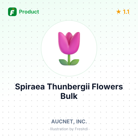 Fresh Spiraea Thunbergii Flowers – summary card, no photo uploaded yet
