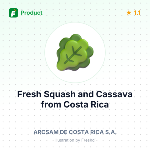Fresh Squash and Cassava – summary card, no photo uploaded yet