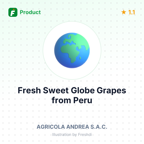 Fresh Sweet Globe Grapes – summary card, no photo uploaded yet