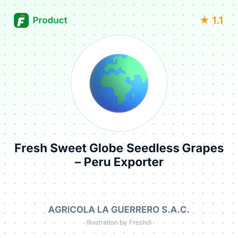 Fresh Sweet Globe Seedless Grapes – summary card, no photo uploaded yet