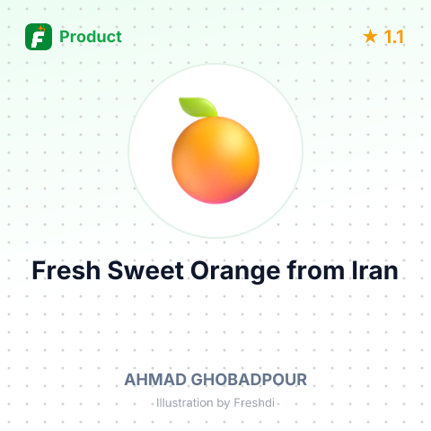 Fresh Sweet Orange – summary card, no photo uploaded yet