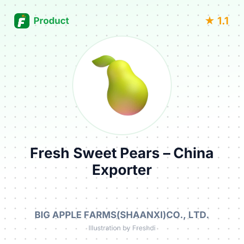 Fresh Sweet Pears – summary card, no photo uploaded yet