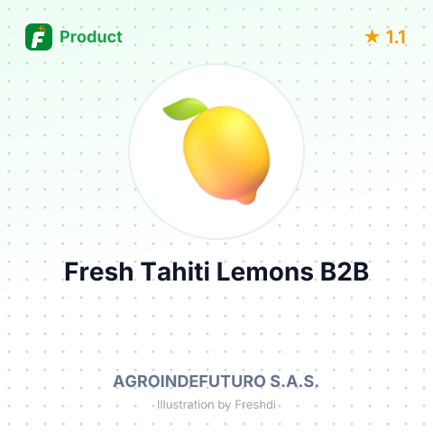 Fresh Tahiti Lemons (Citrus Limon) – product summary card, no photo uploaded yet
