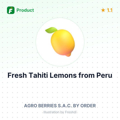 Fresh Tahiti Lemons – summary card, no photo uploaded yet