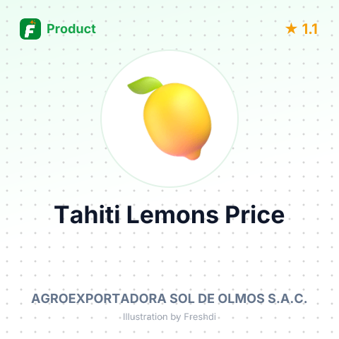 Fresh Tahiti Lemons – summary card, no photo uploaded yet