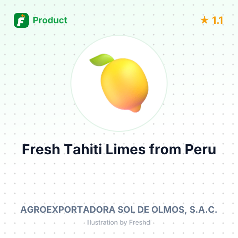 Fresh Tahiti Limes – summary card, no photo uploaded yet