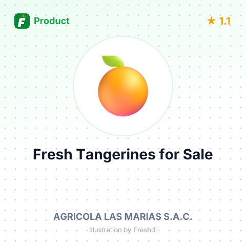 Fresh Tangerines from Peru – summary card, no photo uploaded yet