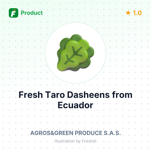 Fresh Taro Dasheens – summary card, no photo uploaded yet