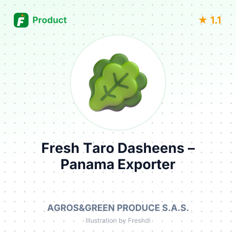 Fresh Taro Dasheens – summary card, no photo uploaded yet