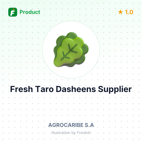 Fresh Taro Dasheens – summary card, no photo uploaded yet