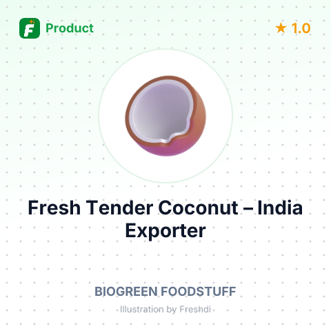 Fresh Tender Coconut – product summary card, no photo uploaded yet