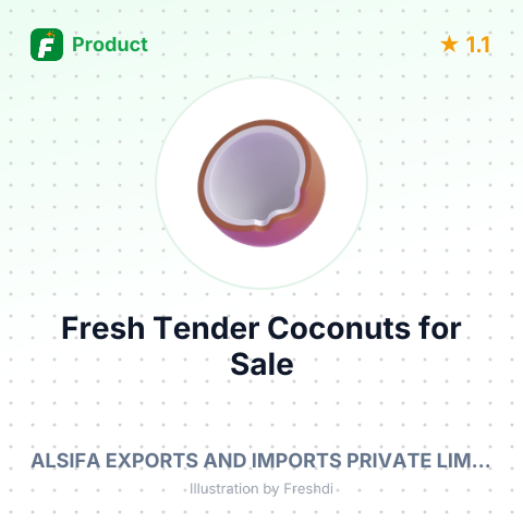 Fresh Tender Coconuts – summary card, no photo uploaded yet