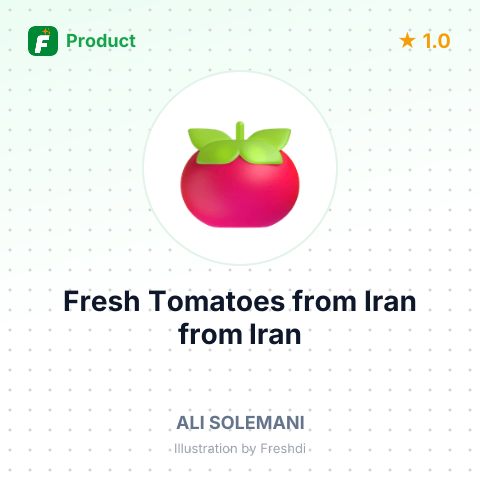 Fresh Tomatoes from Iran – summary card, no photo uploaded yet