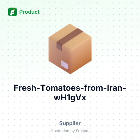 Fresh Tomatoes from Iran – summary card, no photo uploaded yet