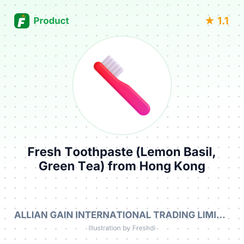 Fresh Toothpaste (Lemon Basil, Green Tea) – summary card, no photo uploaded yet