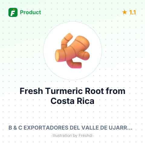 Fresh Turmeric Root – summary card, no photo uploaded yet