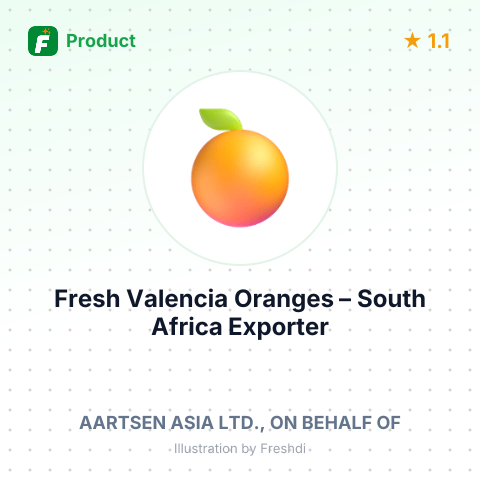 Fresh Valencia Oranges – product summary card, no photo uploaded yet