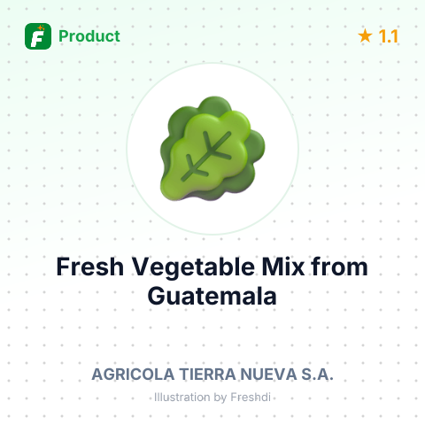 Fresh Vegetable Mix – summary card, no photo uploaded yet