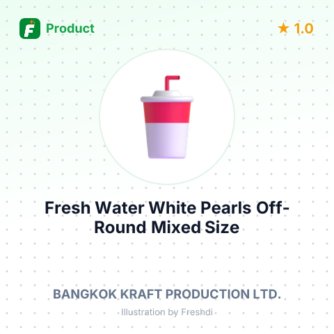 Fresh Water White Pearls Off-Round Mixed Size 7.0-10 mm – summary card, no photo uploaded yet