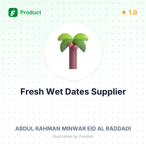 Fresh Wet Dates – summary card, no photo uploaded yet