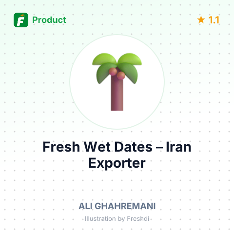Fresh Wet Dates – summary card, no photo uploaded yet