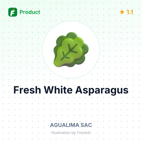Fresh White Asparagus – summary card, no photo uploaded yet