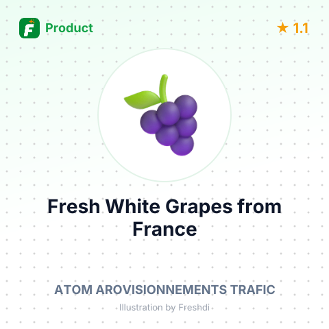 Fresh White Grapes – summary card, no photo uploaded yet