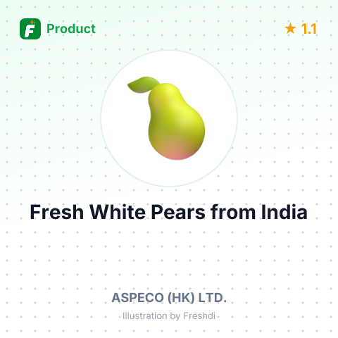Fresh White Pears – summary card, no photo uploaded yet