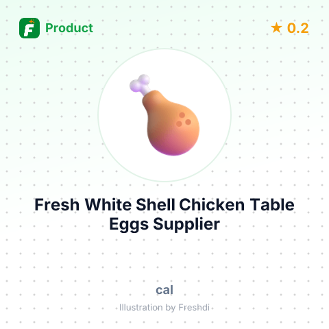 Fresh White Shell Chicken Table Eggs – summary card, no photo uploaded yet