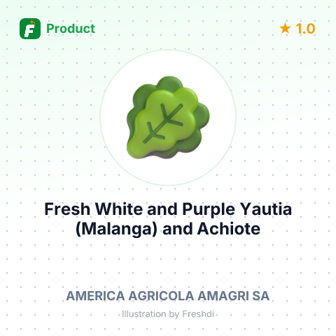 Fresh White and Purple Yautia (Malanga) and Achiote – summary card, no photo uploaded yet