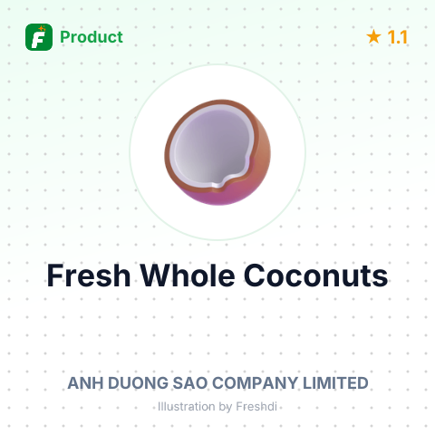 Fresh Whole Coconuts – summary card, no photo uploaded yet