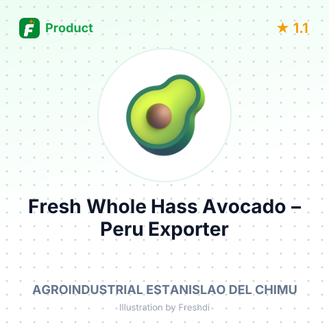 Fresh Whole Hass Avocado – summary card, no photo uploaded yet