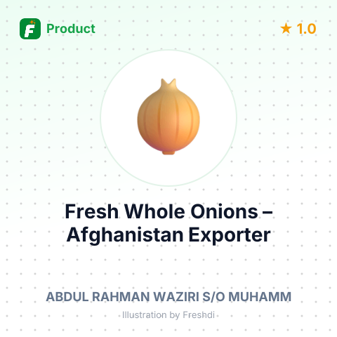 Fresh Whole Onions – summary card, no photo uploaded yet