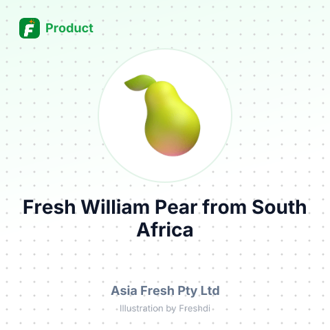 Fresh William Pear – summary card, no photo uploaded yet