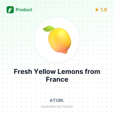 Fresh Yellow Lemons – summary card, no photo uploaded yet