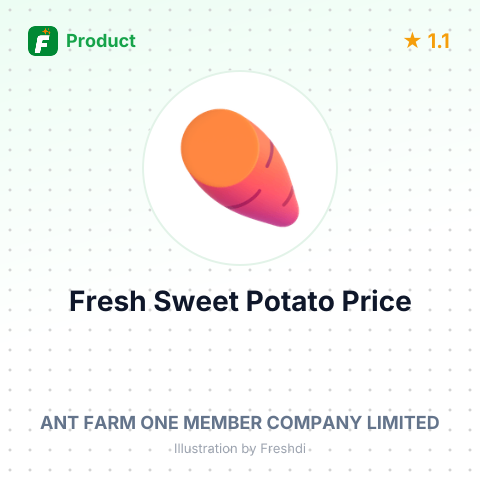 Fresh Yellow Sweet Potato, Japanese Variety – summary card, no photo uploaded yet