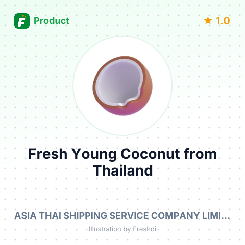 Fresh Young Coconut – summary card, no photo uploaded yet