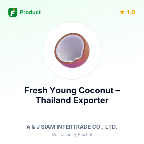 Fresh Young Coconut – summary card, no photo uploaded yet