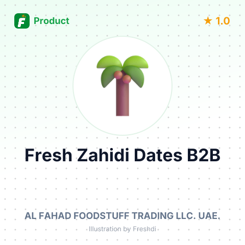 Fresh Zahidi Dates – summary card, no photo uploaded yet