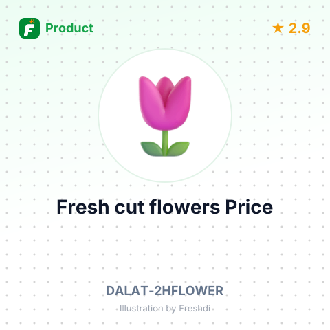 Fresh cut flowers  – summary card, no photo uploaded yet