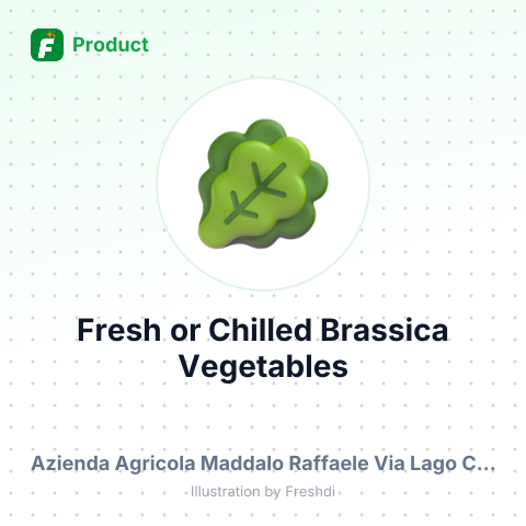Fresh or Chilled Brassica Vegetables – summary card, no photo uploaded yet