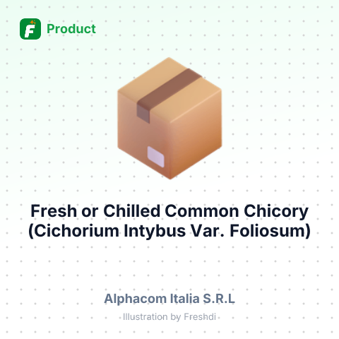 Fresh or Chilled Common Chicory (Cichorium Intybus Var. Foliosum) – summary card, no photo uploaded yet