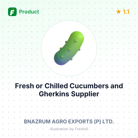 Fresh or Chilled Cucumbers and Gherkins – product summary card, no photo uploaded yet