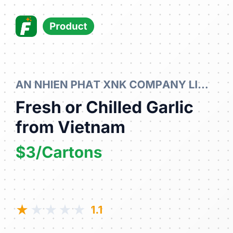 Fresh or Chilled Garlic – summary card, no photo uploaded yet