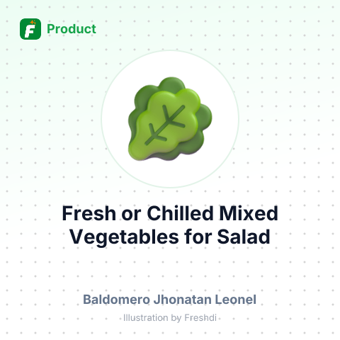 Fresh or Chilled Mixed Vegetables for Salad – summary card, no photo uploaded yet