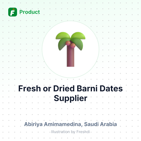 Fresh or Dried Barni Dates – summary card, no photo uploaded yet