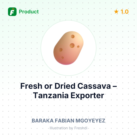 Fresh or Dried Cassava (Manioc) – summary card, no photo uploaded yet