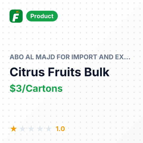 Fresh or Dried Citrus Fruits (Exc. Oranges and Lemons) – summary card, no photo uploaded yet